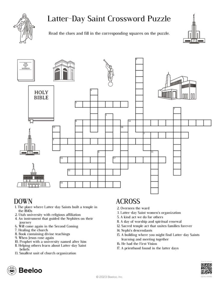 Lds Crossword Puzzles Printable