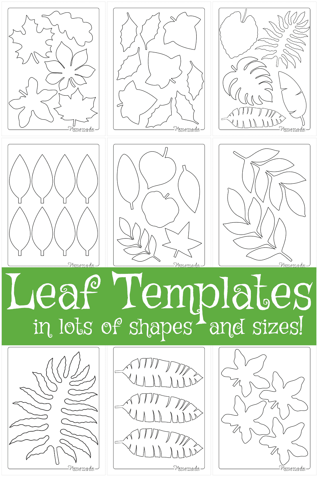Leaf Template | Free Printable Leaf Outlines For Kids in Flower Leaf Template Printable