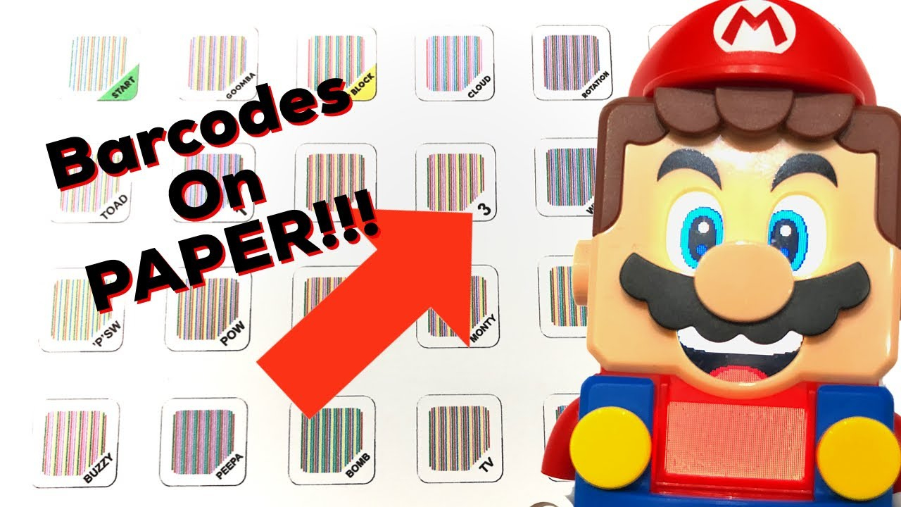 Lego Mario Free Printed Barcode Replicas!! You Can Play Lego Mario Without Lego in Barcodes Free Printable Printable Lego Mario Barcodes