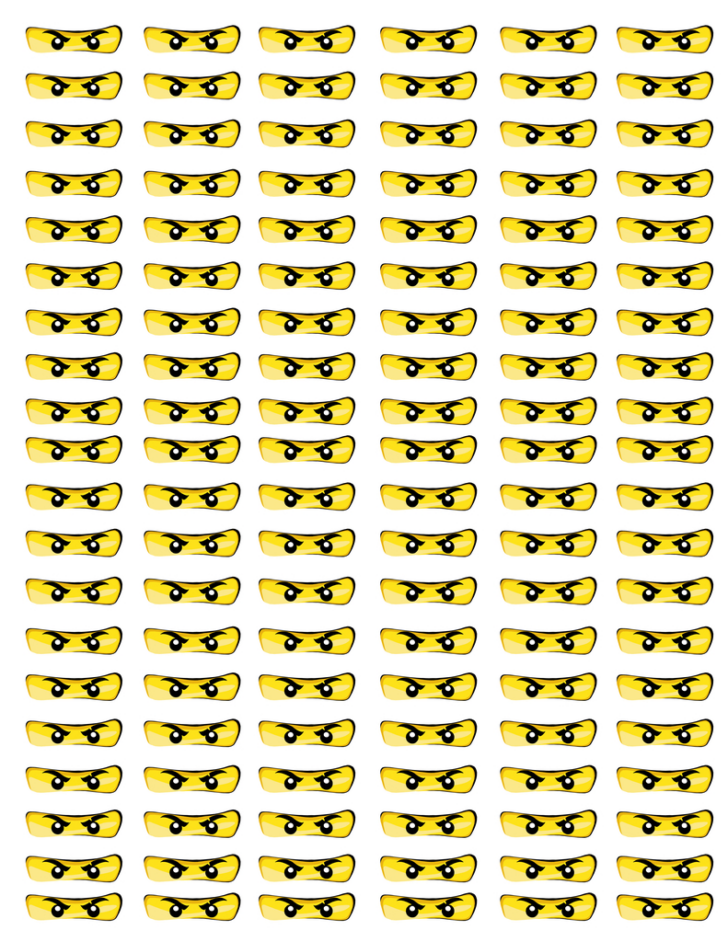 Free Printable Ninjago Eyes