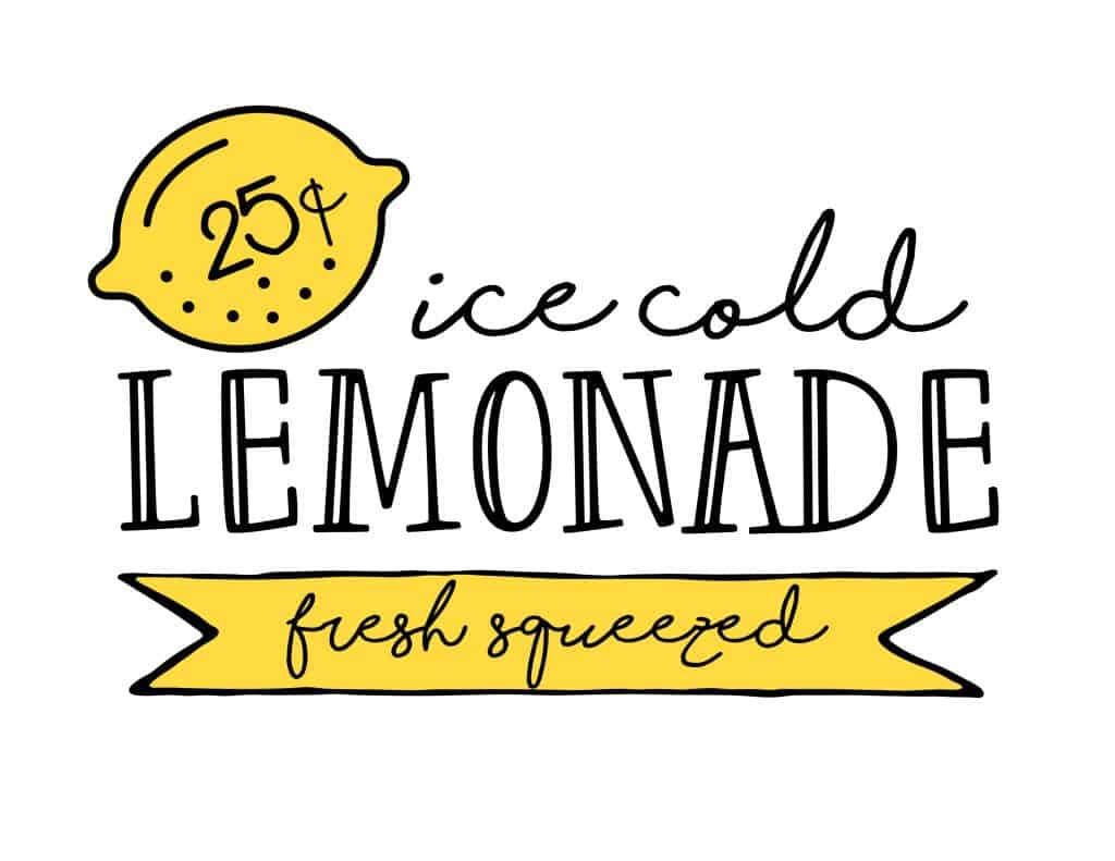Lemonade Stand Printables | Kid&amp;#039;S Summer Boredom Buster - regarding Free Printable Lemonade Signs