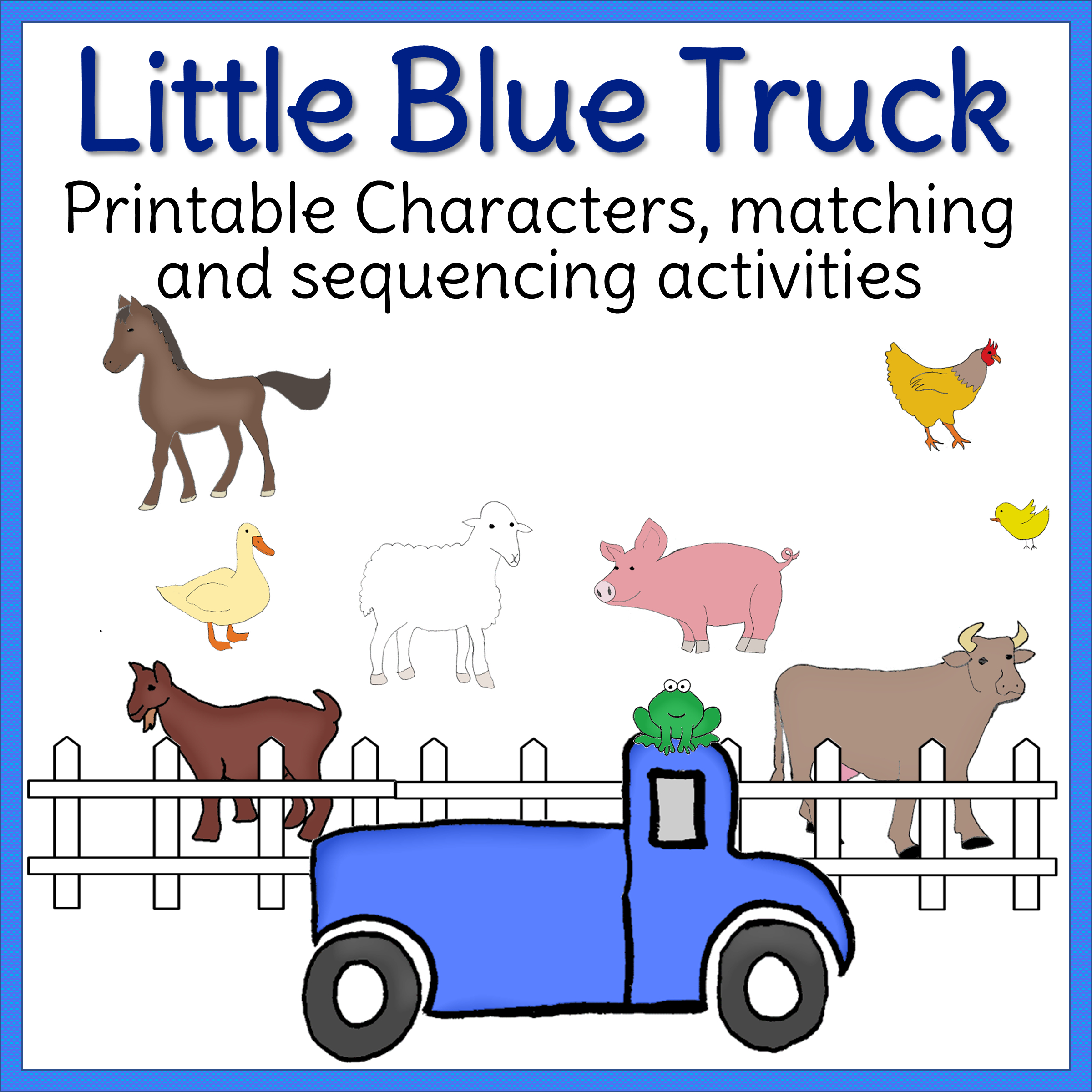 Little Blue Truck Activities in Little Blue Truck Free Printables