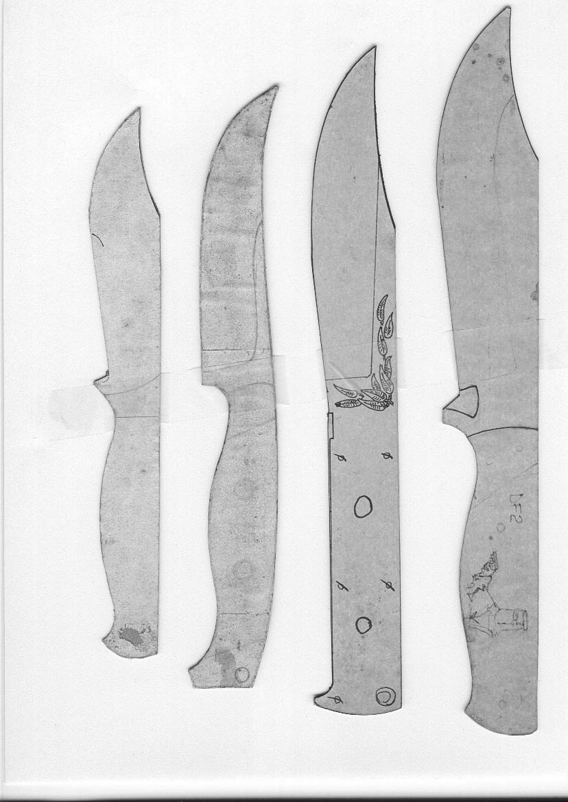 Lloyd Harding&amp;#039;S Knife Templates inside Free Printable Knife Templates
