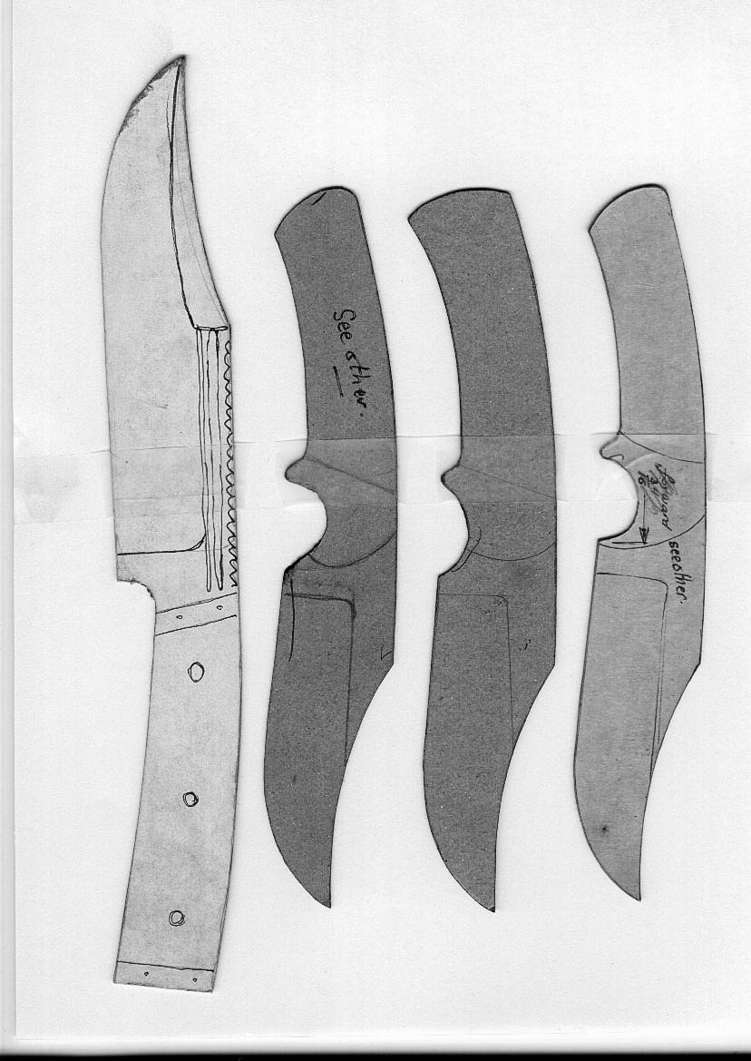 Lloyd Harding&amp;#039;S Knife Templates throughout Free Printable Knife Templates