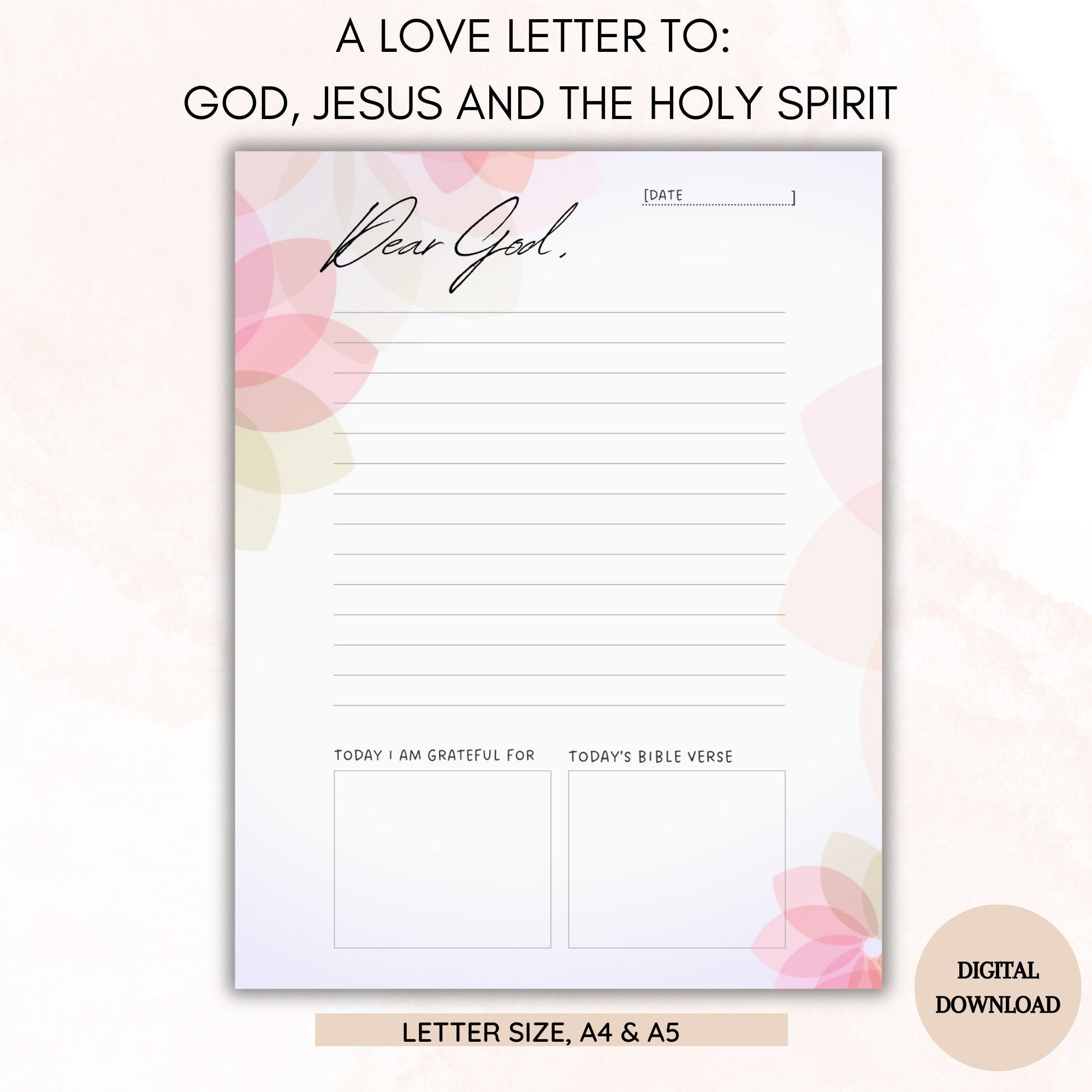 Love Letter To God, Jesus, And The Holy Spirit, Dear God Daily throughout Printable Love Letter From God