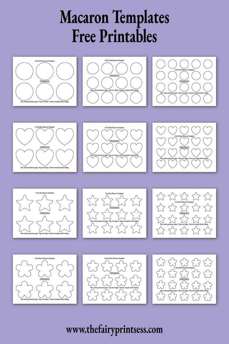 Macaron Templates Free Printables inside Macaron Template Printable Free