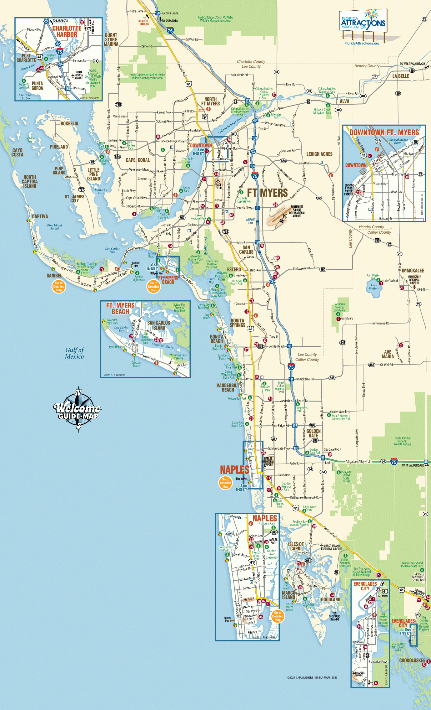Map Of Southwest Florida - Welcome Guide-Map To Fort Myers intended for Printable Map of Naples Florida