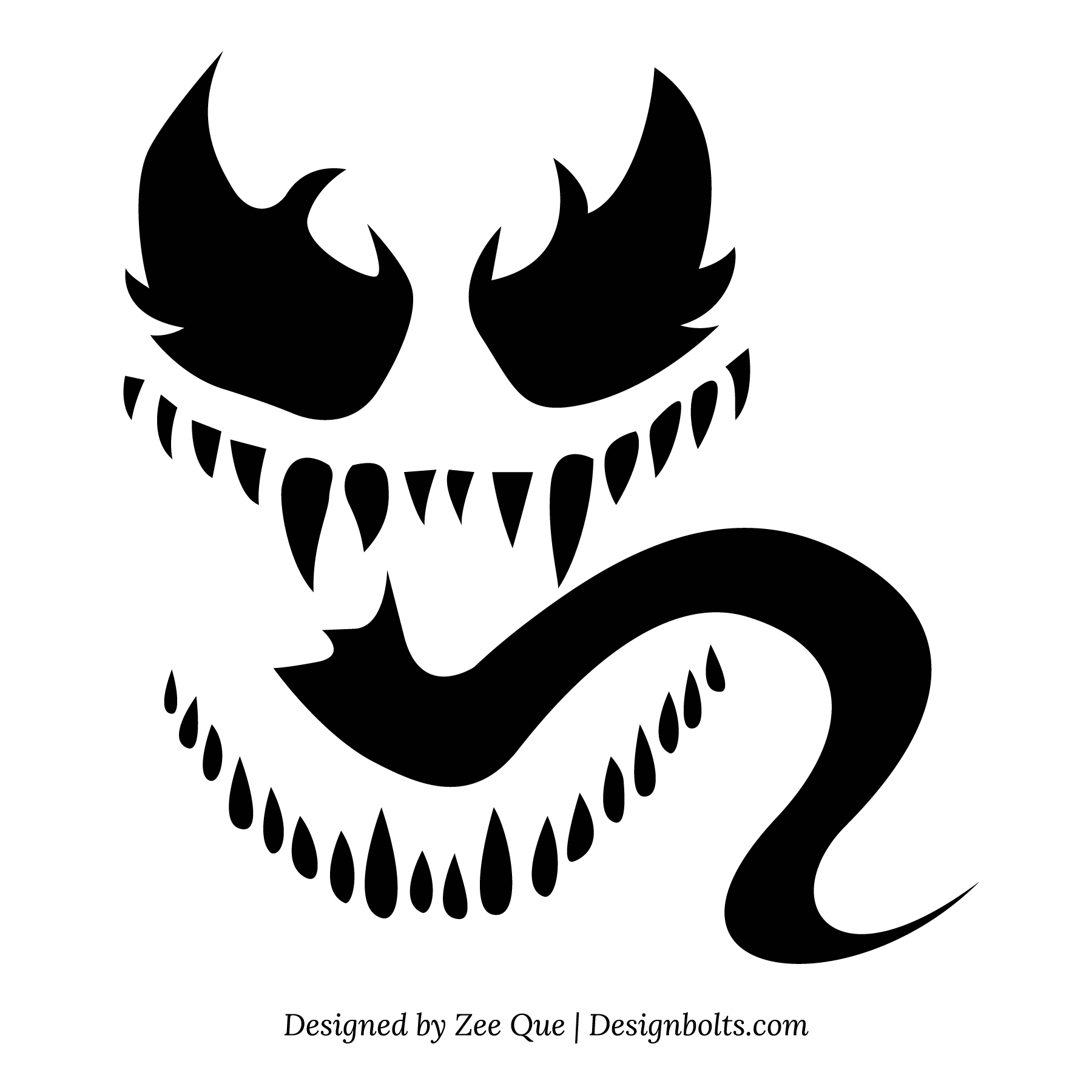 Marvel: Venom (Pumpkin Stencil - Pumpkin Pattern - Pumpkin throughout Free Printable Venom Pumpkin Carving Stencils