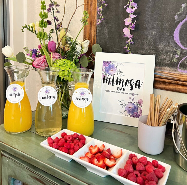 Mimosa Bar Free Printable Sign