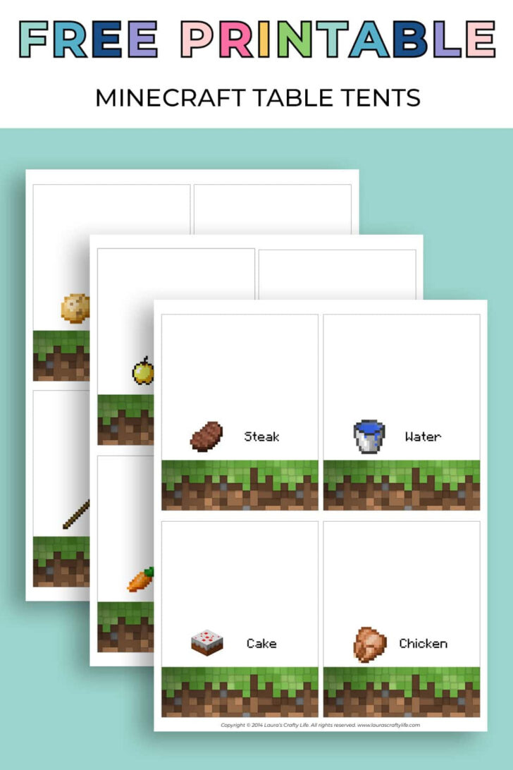 Minecraft Labels Printable Free