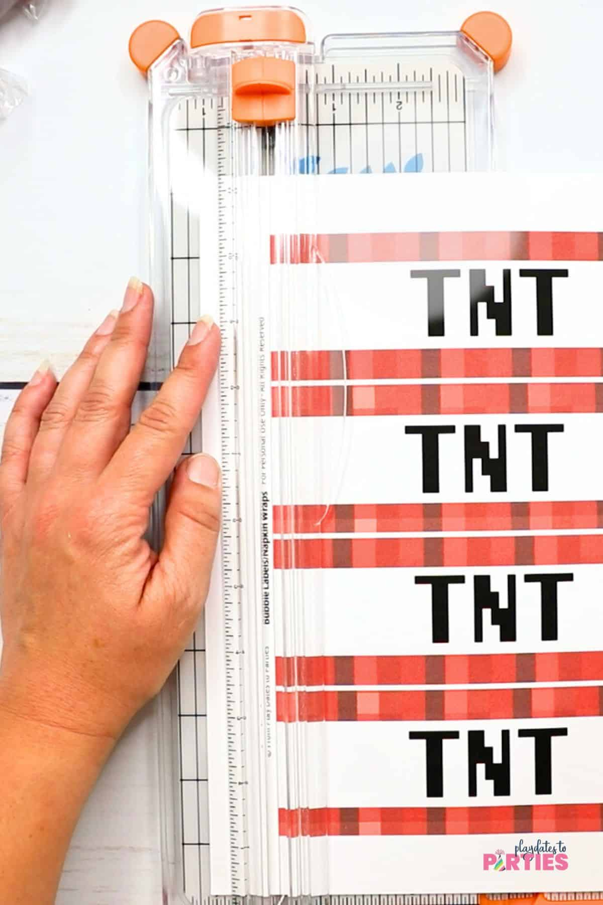 Minecraft Tnt Party Treats (Free Printable) in Minecraft Tnt Printable Label Free