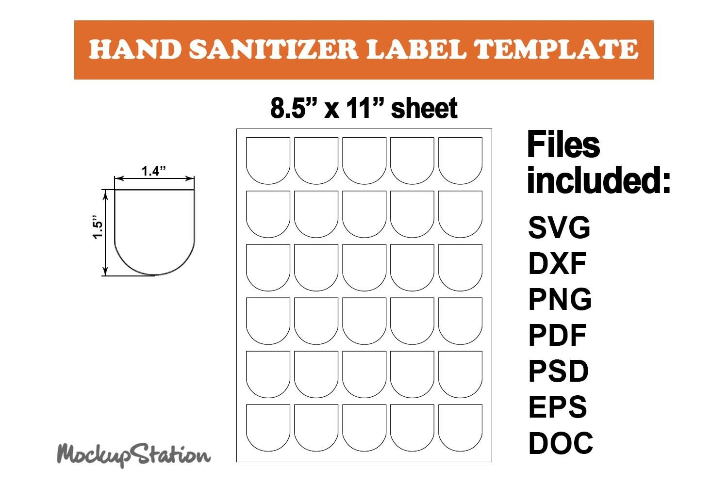 Mini Hand Sanitizer Label Template Svg | Sticker Sublimation intended for Printable Bath And Body Works Hand Sanitizer Label Template Free