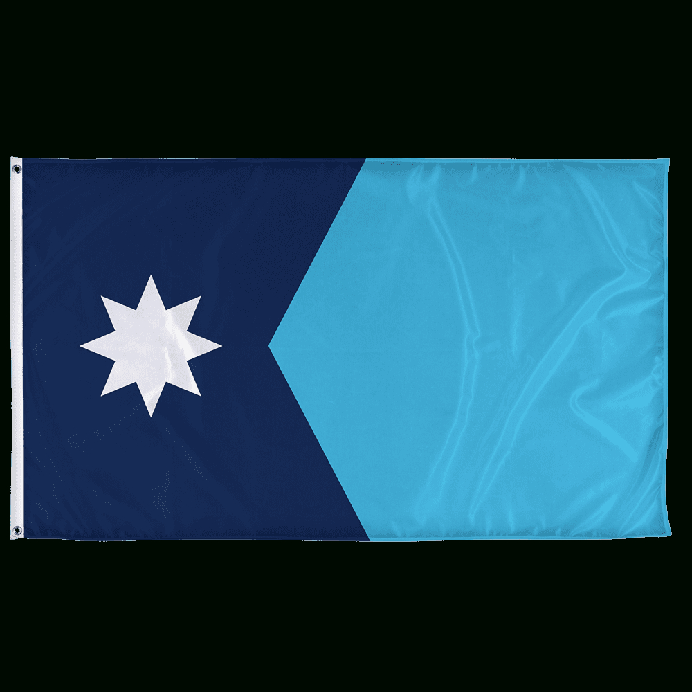 Minnesota State Flag - 3Ft X 5Ft Knitted Polyester, State Flag Collection, Flag Printed In The Usa with Printable Minnesota State Flag