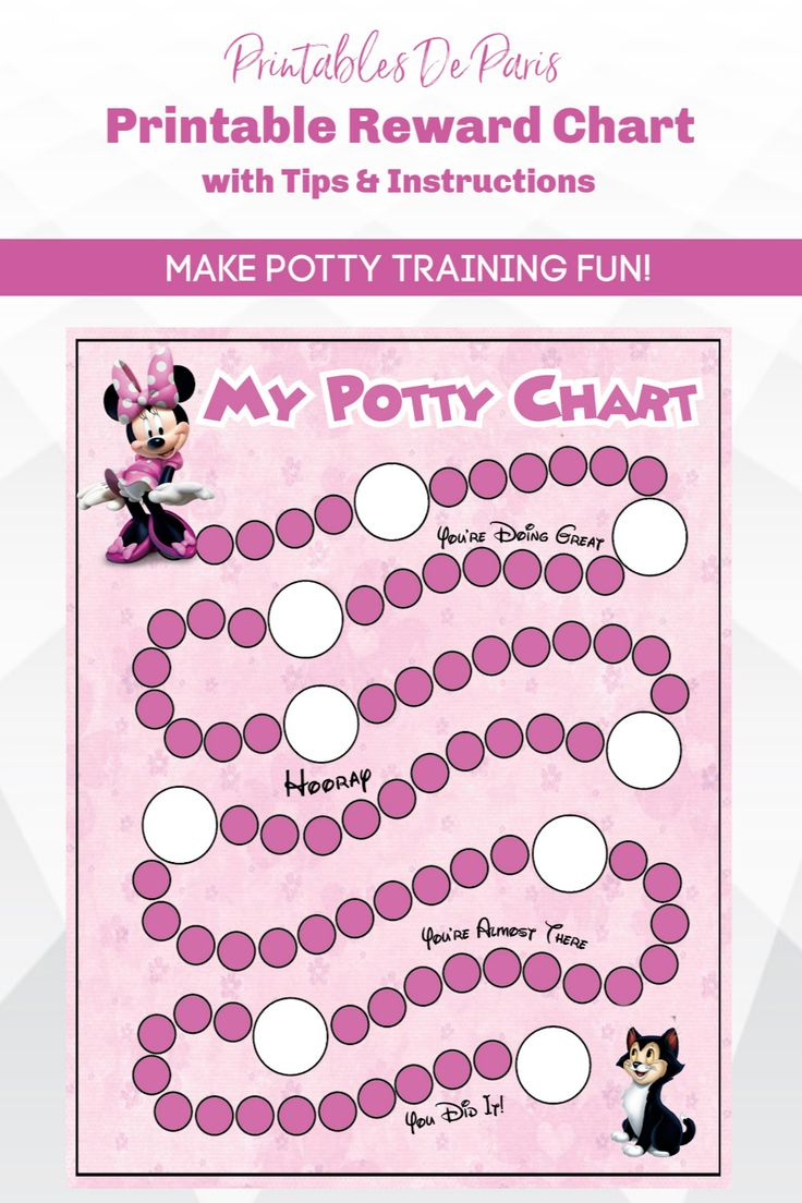 Minnie Potty Training Chart Printable Minnie Mouse Potty - Etsy within Free Printable Minnie Mouse Potty Chart