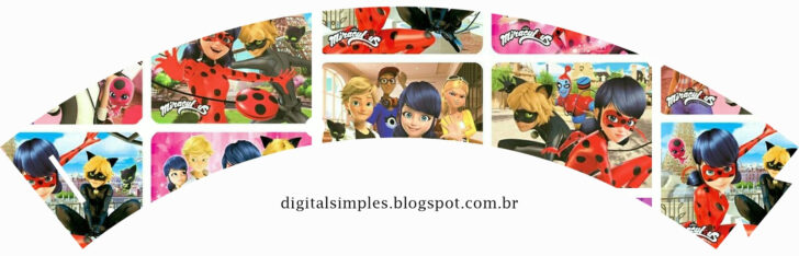 Free Printable Miraculous Ladybug Cupcake Toppers Printable