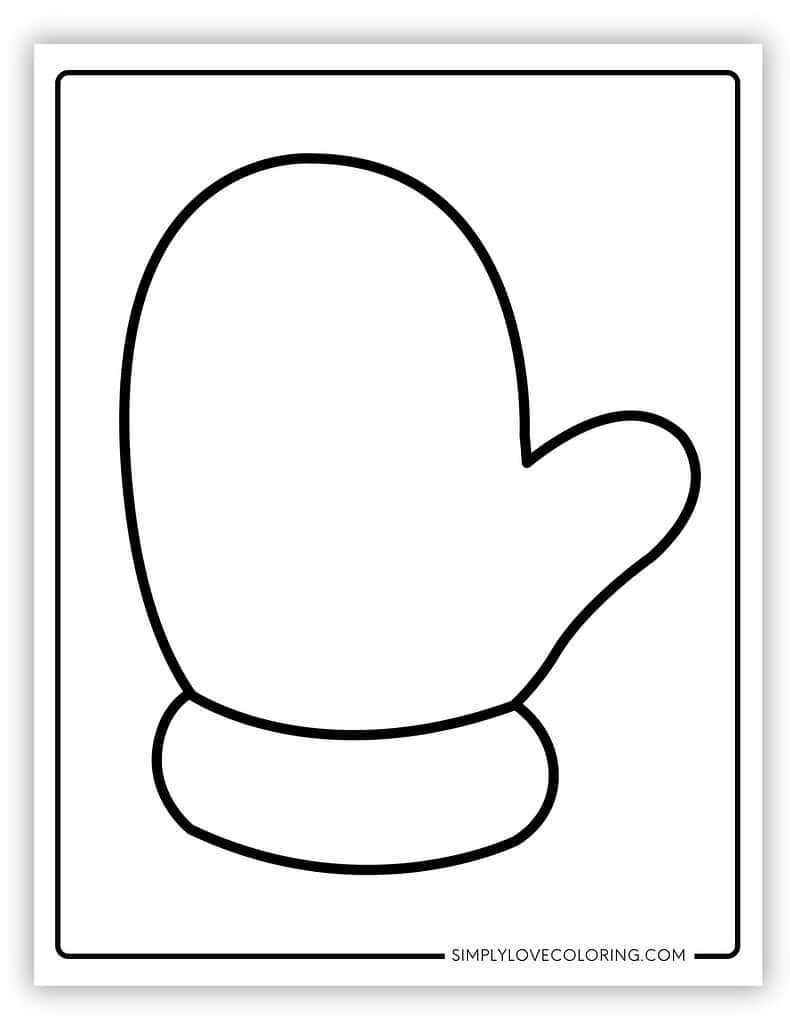 Mitten Templates (Free Pdf Printables) - Simply Love Coloring for Mitten Template Free Printable