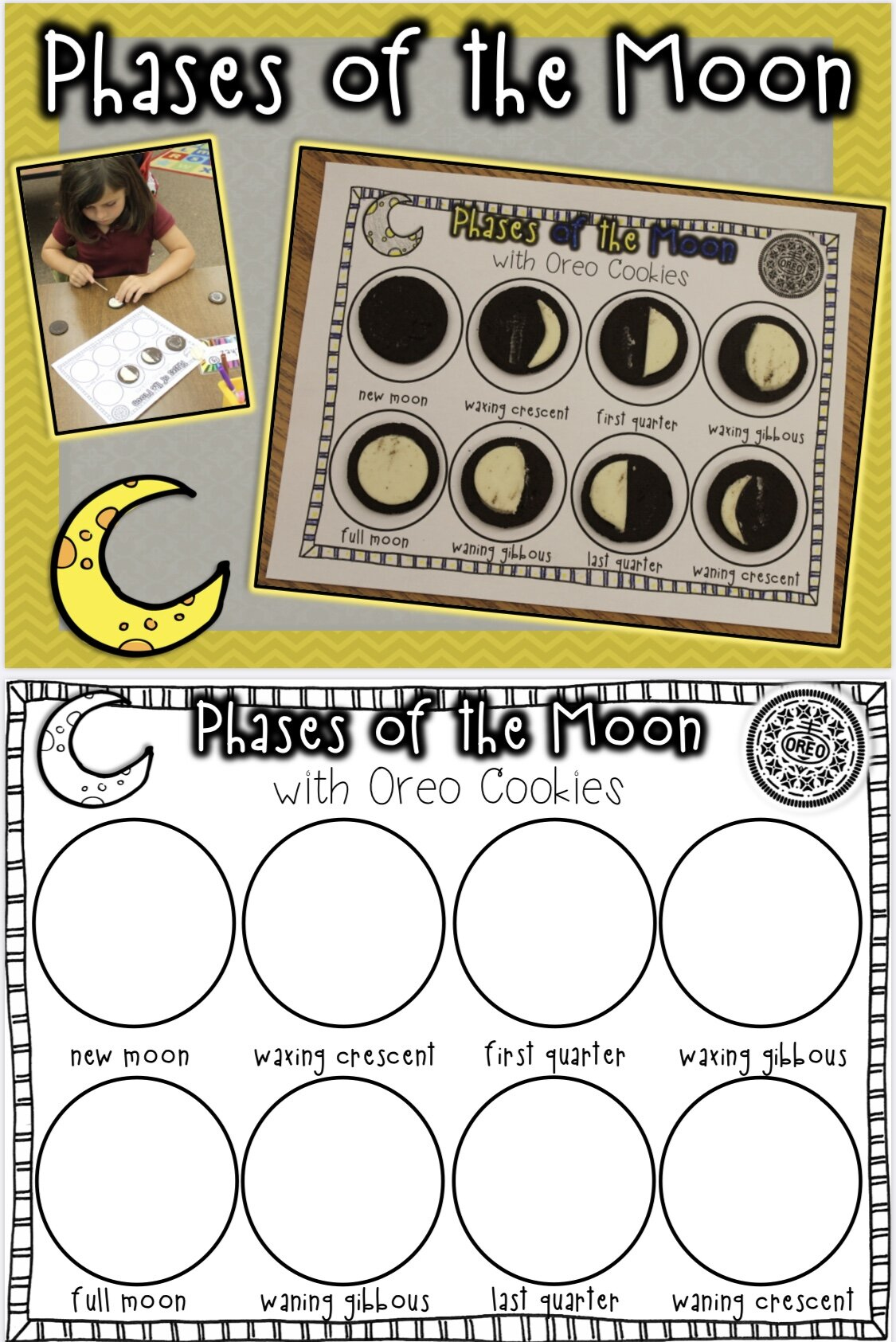 Moon Phases — The Modern Teacher pertaining to Printable Oreo Moon Phases Worksheet