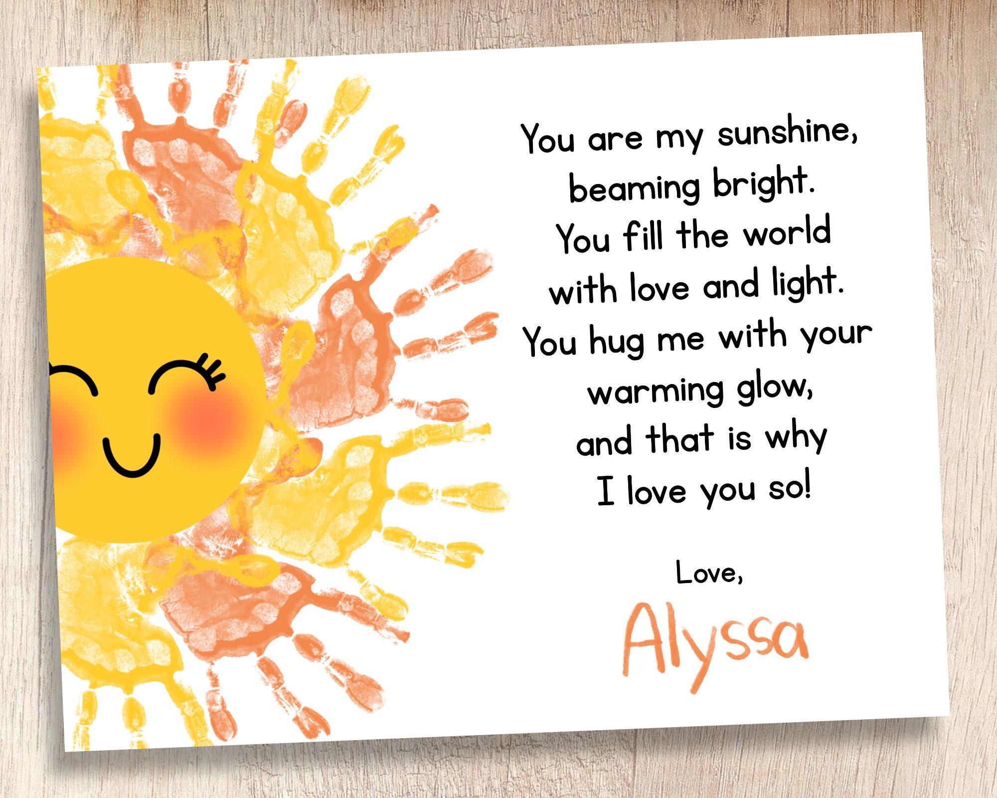 Mother&amp;#039;S Day Printable | You Are My Sunshine | Teacher &amp;amp; Parent inside Mom You Are My Sunshine Printable