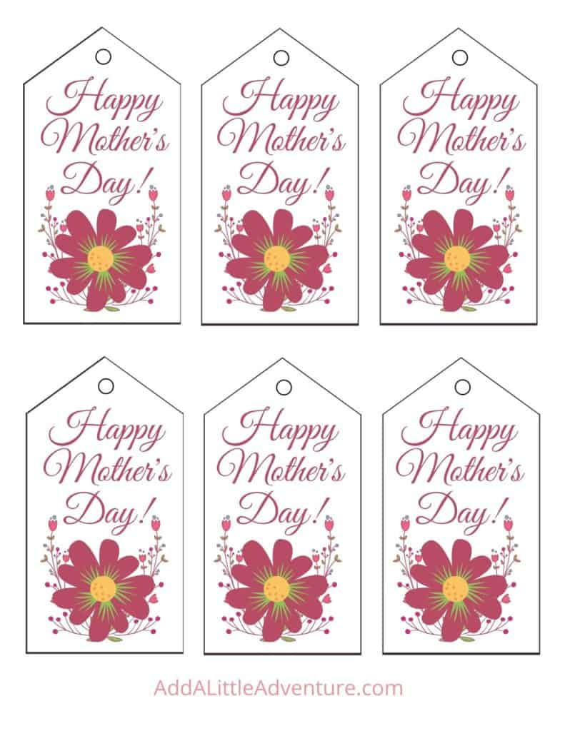 Mother&amp;#039;S Day Tags - Free Printables - Add A Little Adventure inside Mothers Day Tags Printable