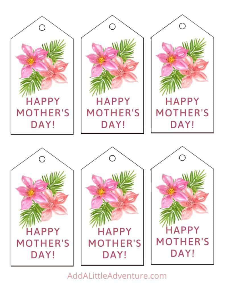 Mother&amp;#039;S Day Tags - Free Printables - Add A Little Adventure within Mothers Day Tags Printable