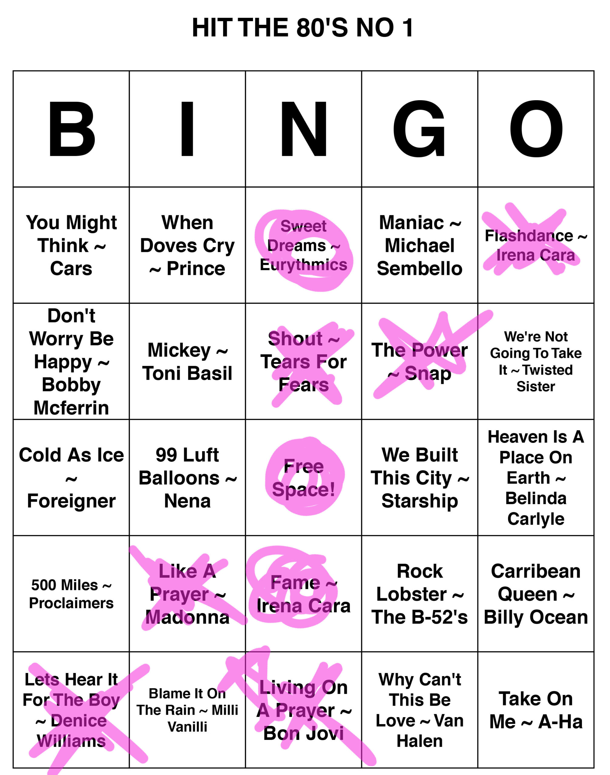 Musical Bingo - Musical Bingo with regard to Printable Music Bingo Cards