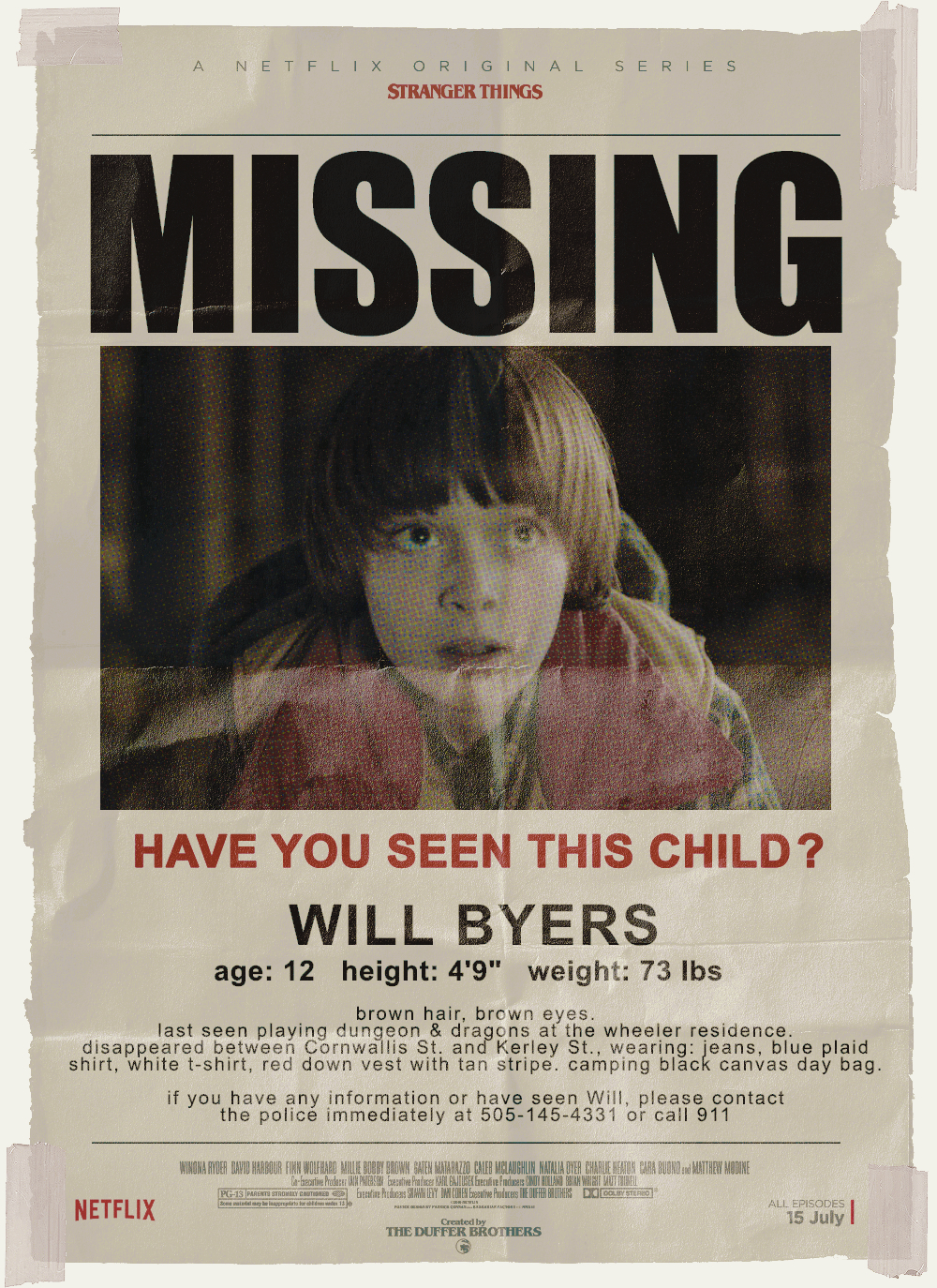 Musings Of An Average Mom: Stranger Things Free Printables in Will Byers Missing Poster Printable Free