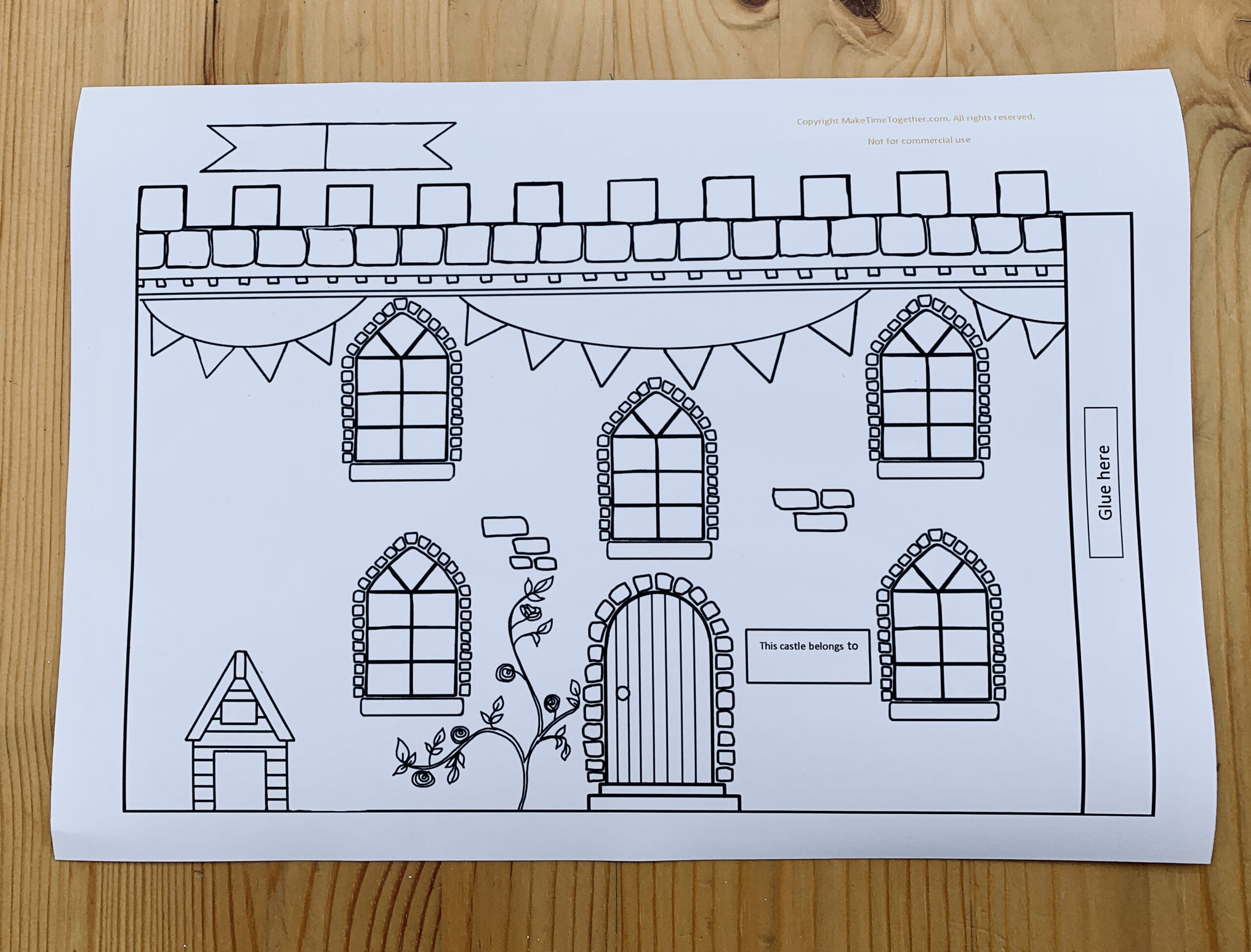 My Family Printable Castle Activity – Make Time Together for Cut Out Castle Template Printable