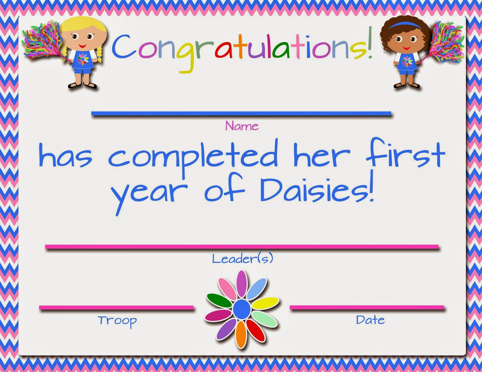 My Fashionable Designs: Girl Scouts: Free Printable First/Second throughout Girl Scout Certificates Printable Free
