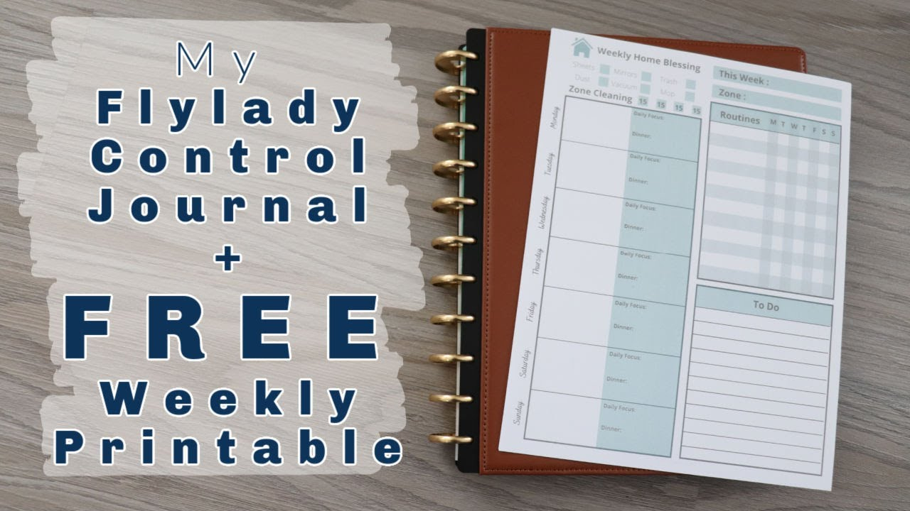My Flylady Control Journal | Home Binder | Free Printable for Flylady Printable Control Journal Free