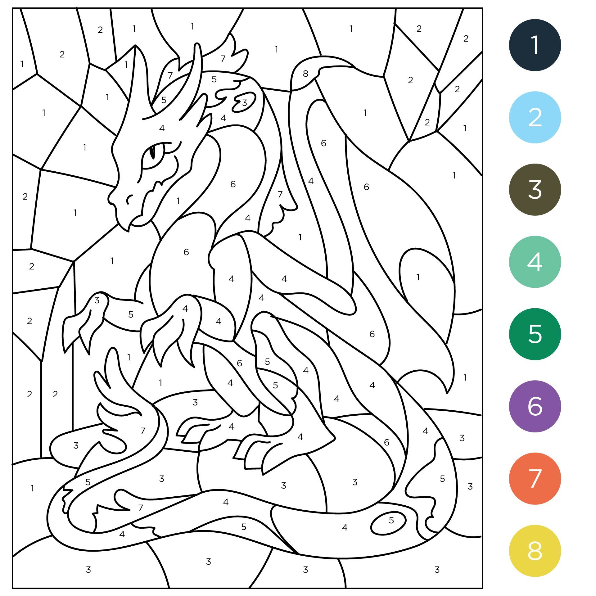 Mystery Mosaics - 10 Free Pdf Printables | Printablee for Mystery Mosaics Free Printables