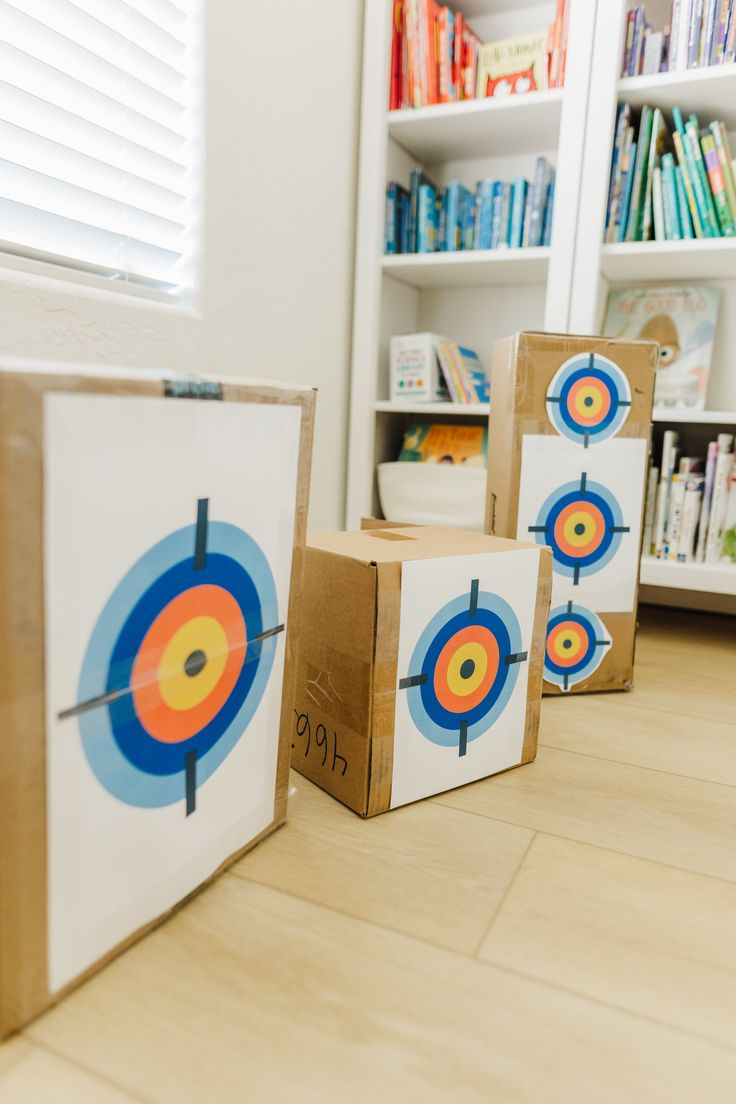 Nerf Target Practice + Free Target Printable with Free Printable Nerf Gun Targets