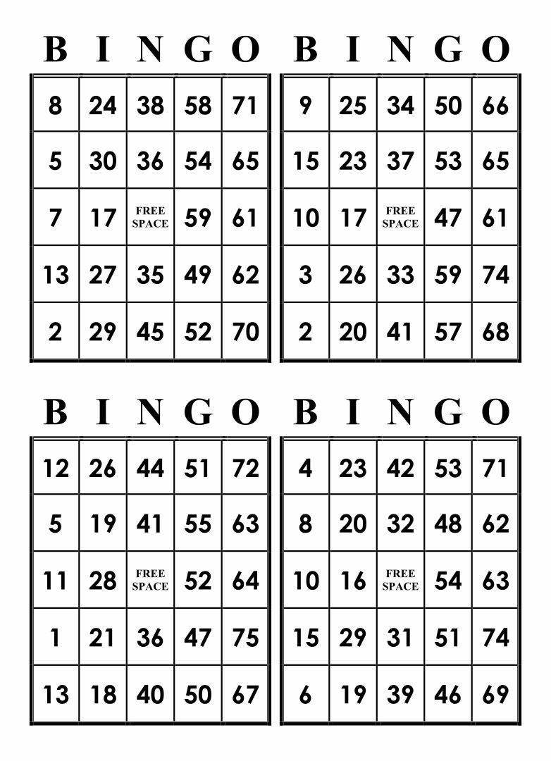 Number Bingo Cards - 10 Free Pdf Printables | Printablee with regard to Bingo Cards to Print For Free With Numbers