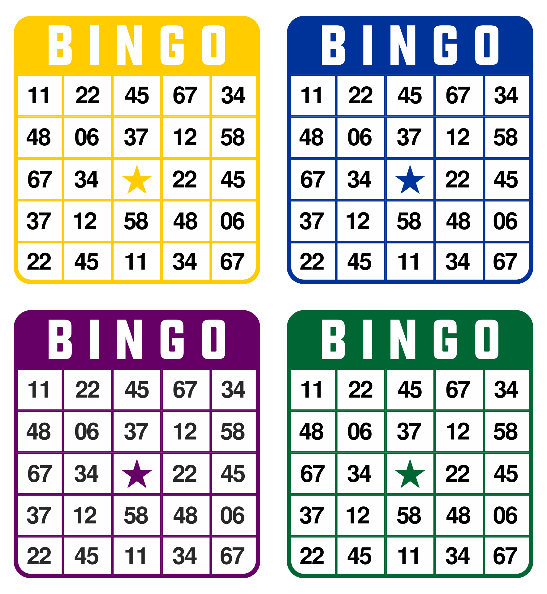 Number Bingo - Free Printable Bingo Cards &amp;amp; Sets | Printabulls with regard to Bingo Cards to Print For Free With Numbers