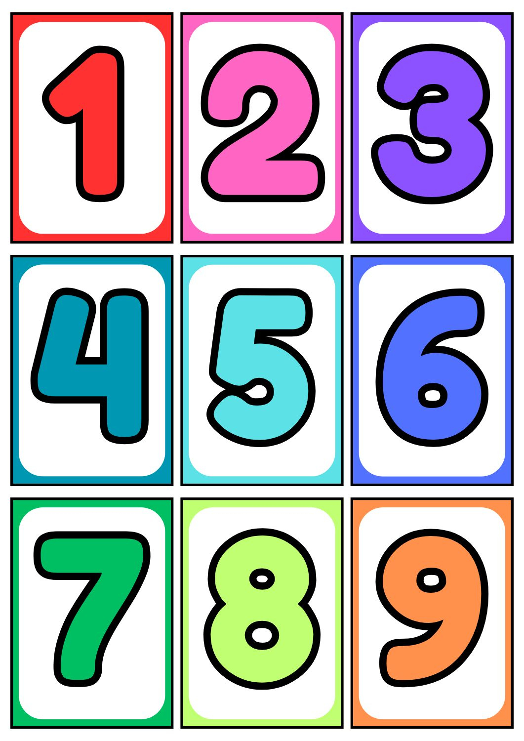Numbers Flashcards (Numbers 1-100) - Free Printables - Teach Prints in Free Printable Number Cards 1 20