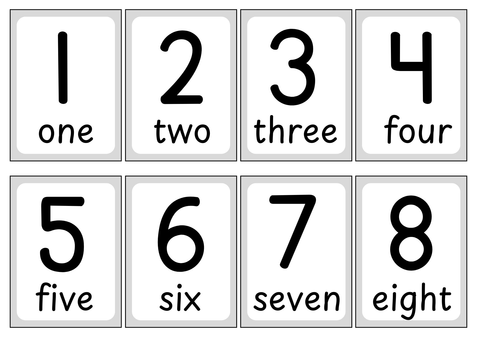Numbers Flashcards (Numbers 1-100) - Free Printables - Teach Prints within Free Number Cards Printable