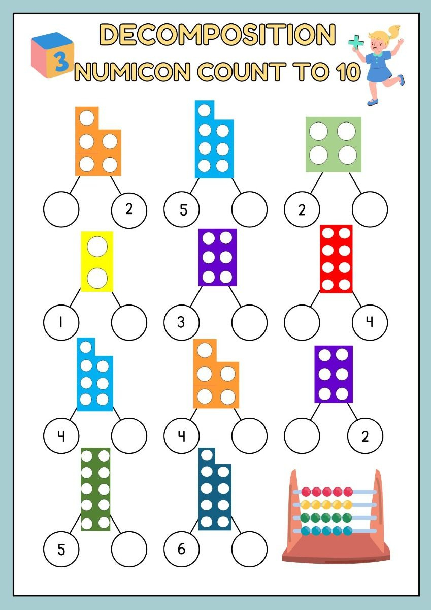 Numicon. Worksheet in Free Printable Numicon Worksheets
