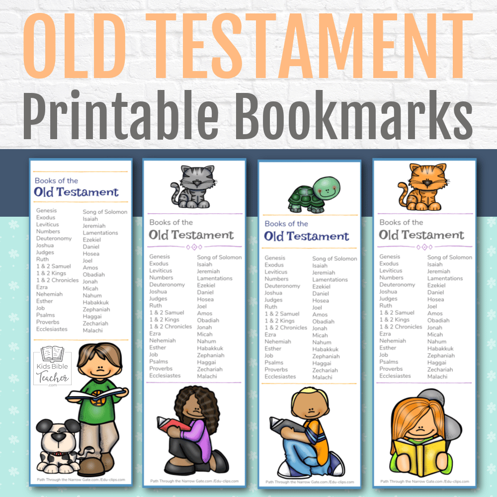 Old Testament Bible Bookmarks - Kids Bible Teacher inside Printable Books of the Bible Bookmark