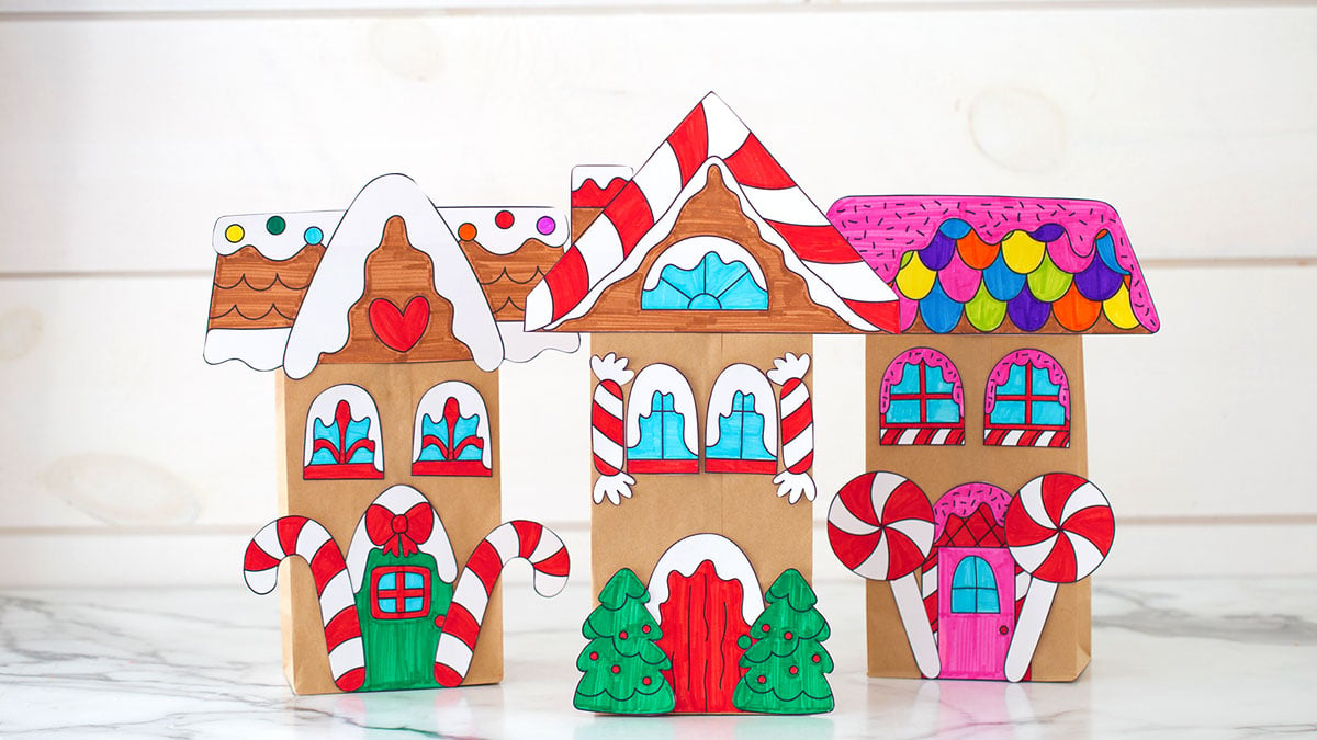 Paper Bag Gingerbread House - The Best Ideas For Kids intended for Paper Bag Gingerbread House Free Printable