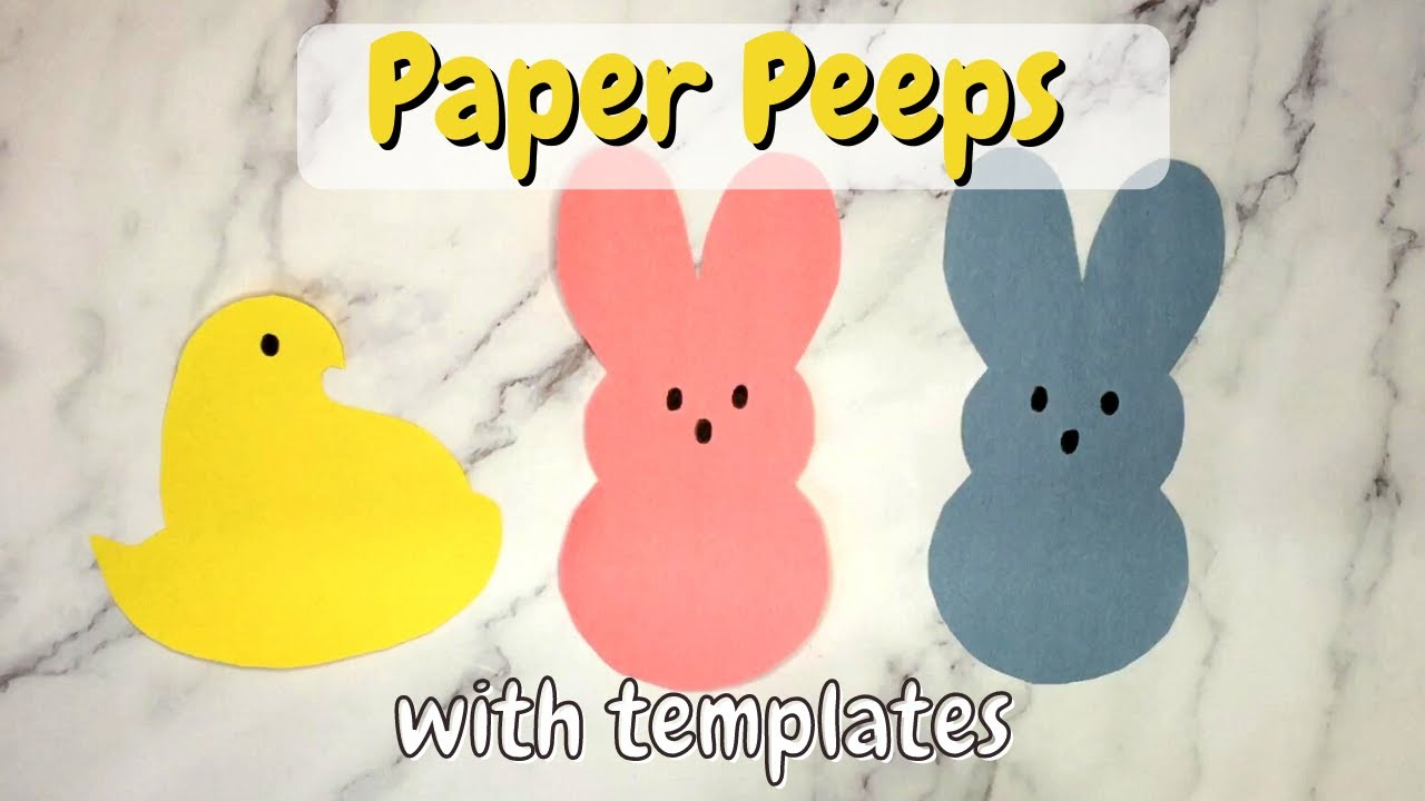 Paper Peeps Craft (Free Template) - Crafting Jeannie regarding Free Printable Peeps Template