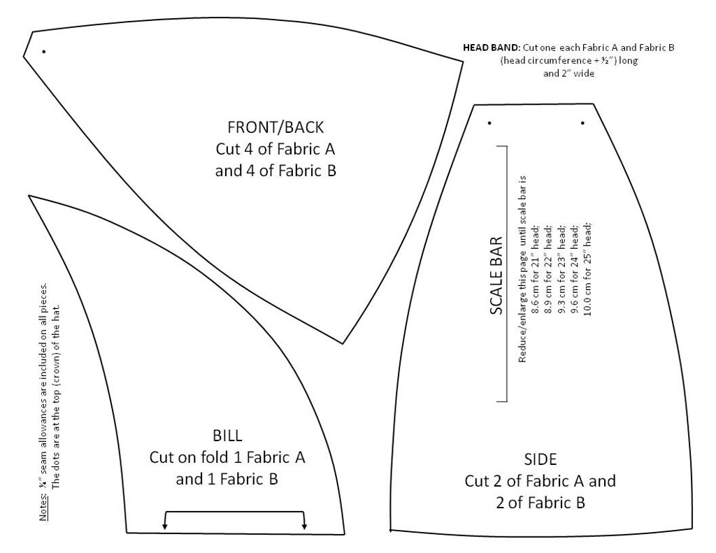 Pattern For A Reversible Welding Hat | Modified From A Worn-… | Flickr in Free Printable Welding Cap Patterns