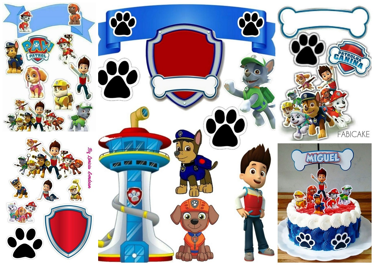 Paw Patrol Birthday Party: Free Printable Cake Toppers. - Oh My for Printable Cake Topper Paw Patrol