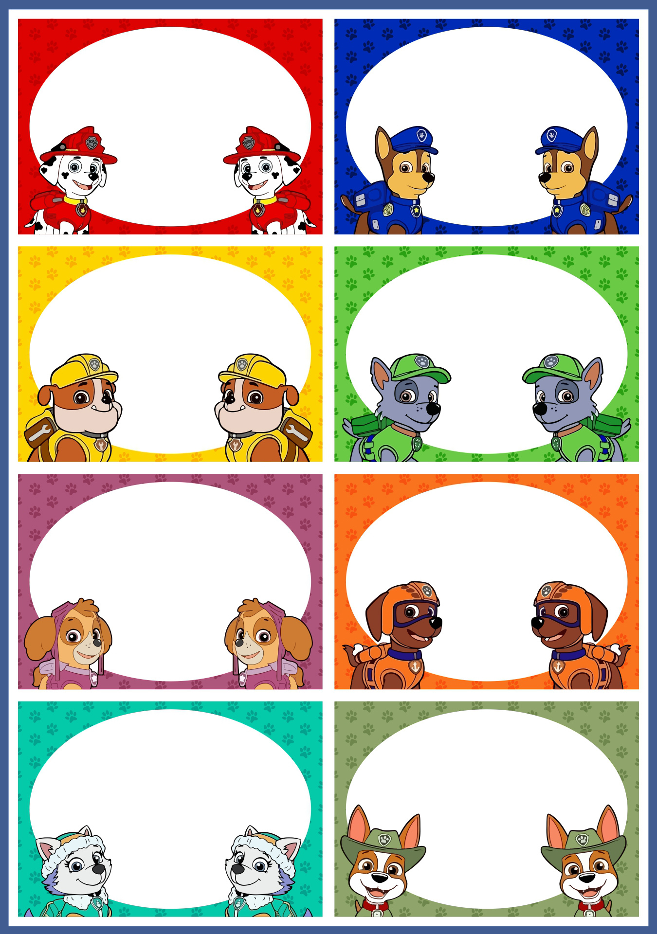 Paw Patrol Food Labels Free Printables throughout Paw Patrol Food Labels Free Printables
