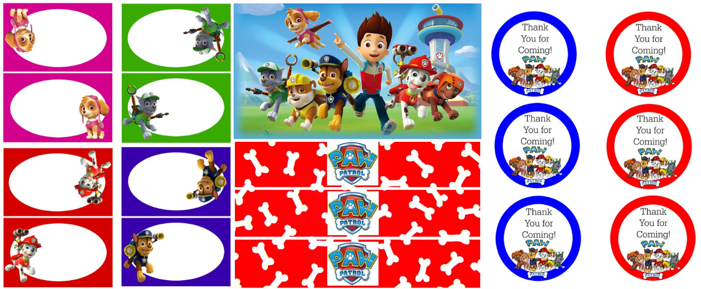 Paw Patrol Party Free Printables | Tickled Pink Party Ideas throughout Paw Patrol Party Free Printables