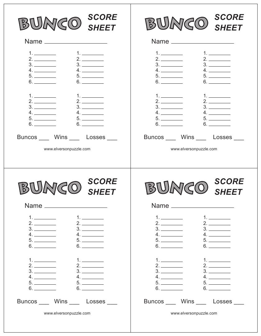 Pdfelement inside Bunco Printable Score Sheets Free