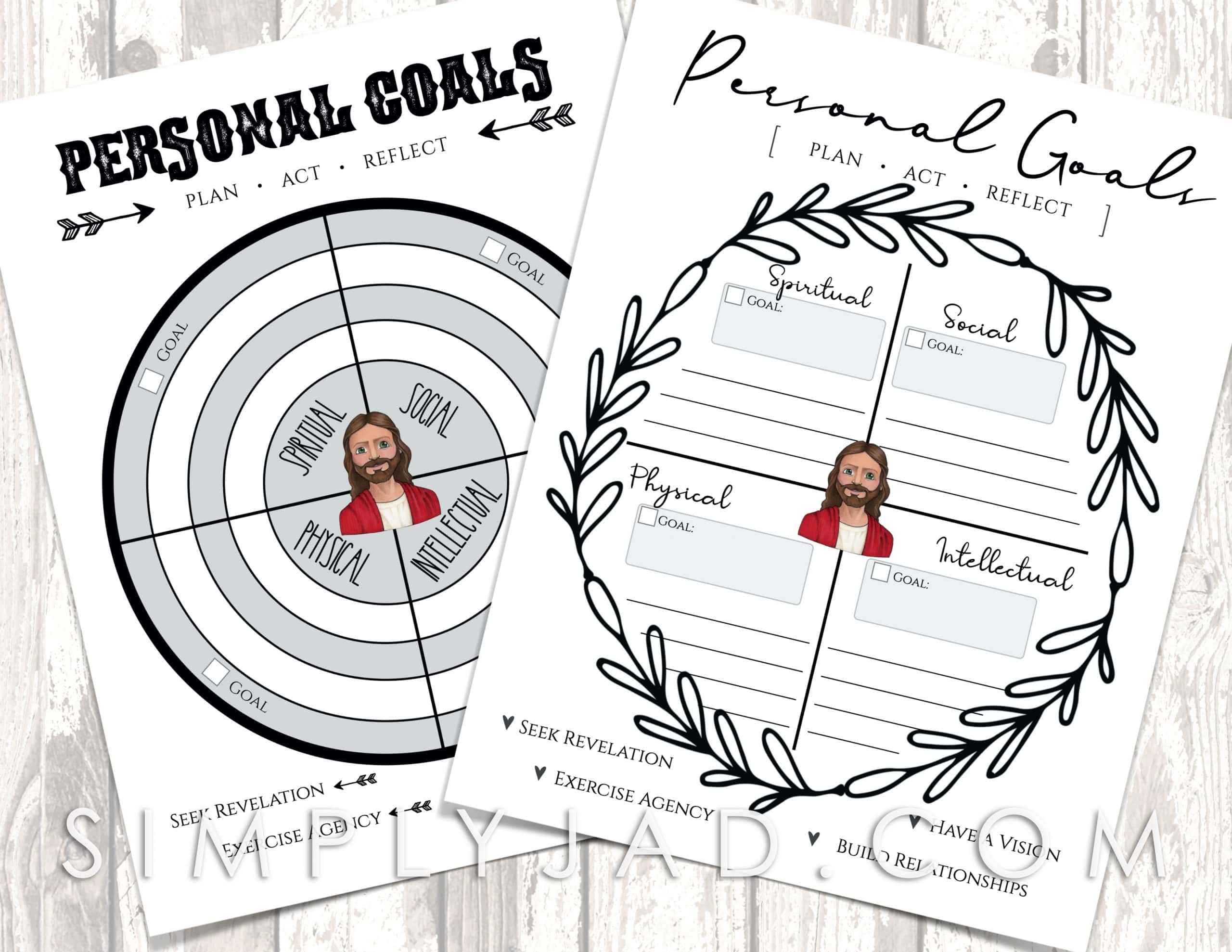 Personal Goals For Children And Youth-Plus Free Printable throughout Lds Youth Goal Sheet Free Printable
