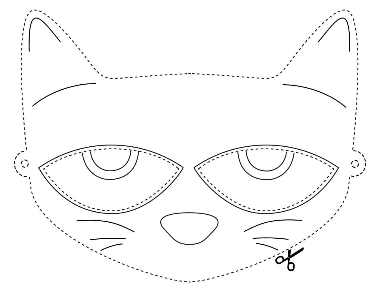 Pete The Cat Mask Template for Pete The Cat Printable Mask