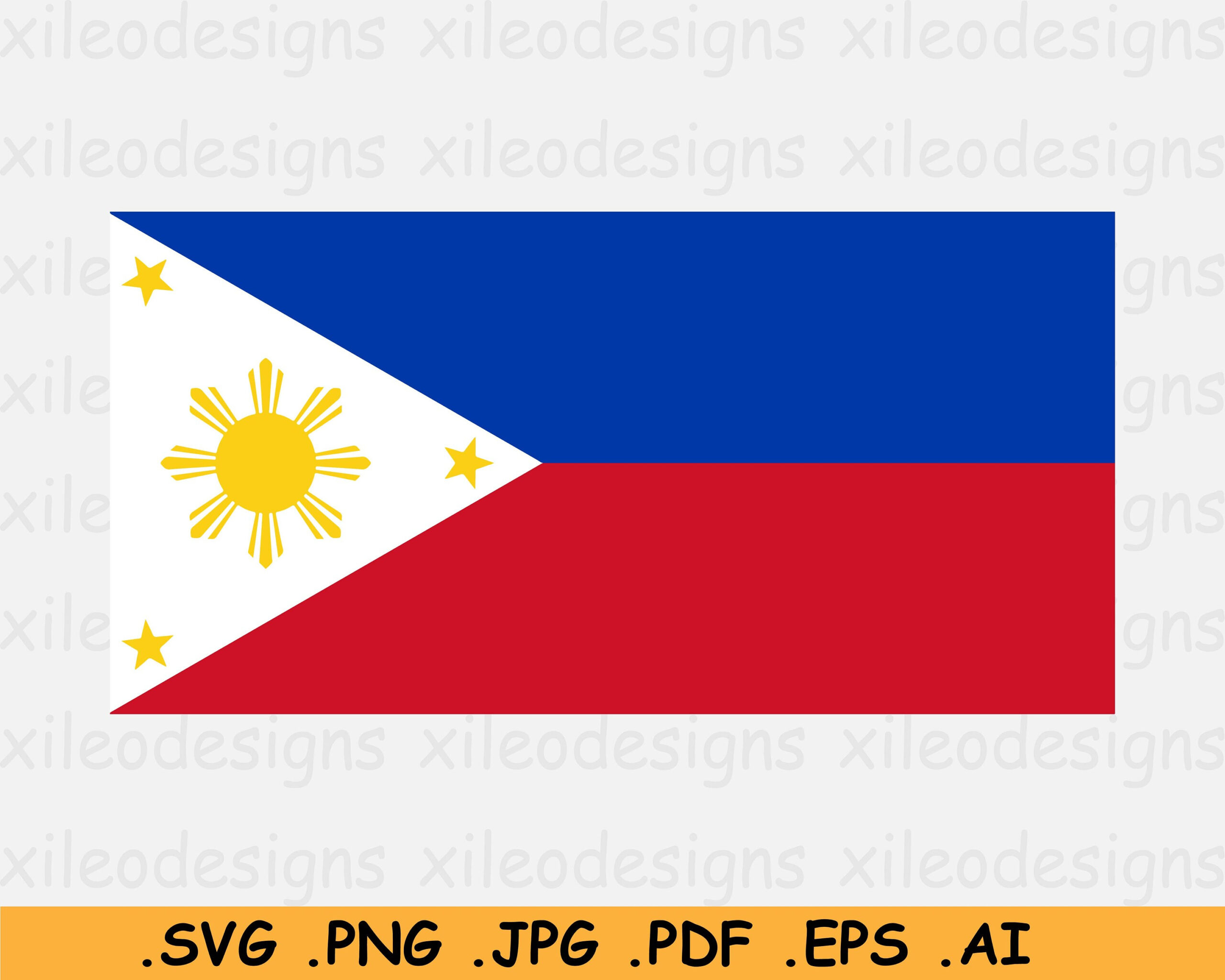 Philippines Flag Svg, Filipino National Nation Country Banner throughout Printable Flag of the Philippines