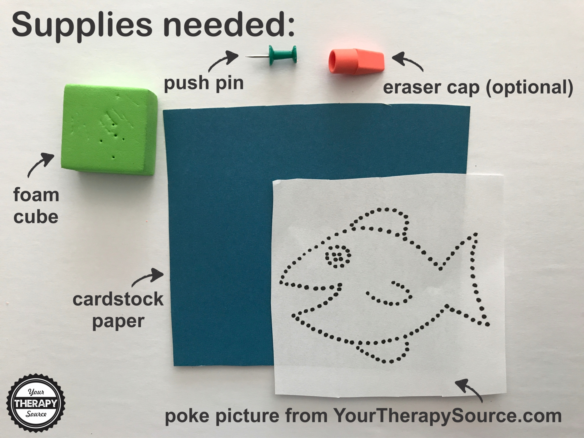 Picture Pokes Freebie To Strengthen Fine Motor Skills - Your regarding Pin Poking Free Printables