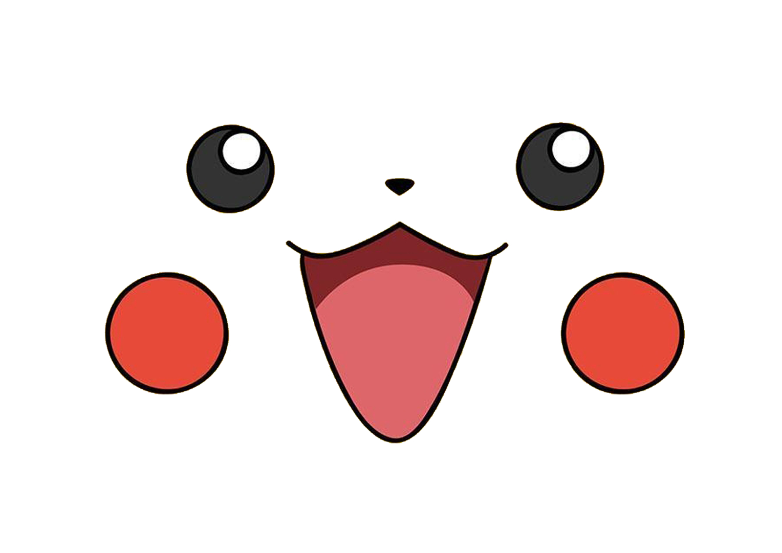 Pikachu Face Printable Free in Free Printable Pikachu Ears Template