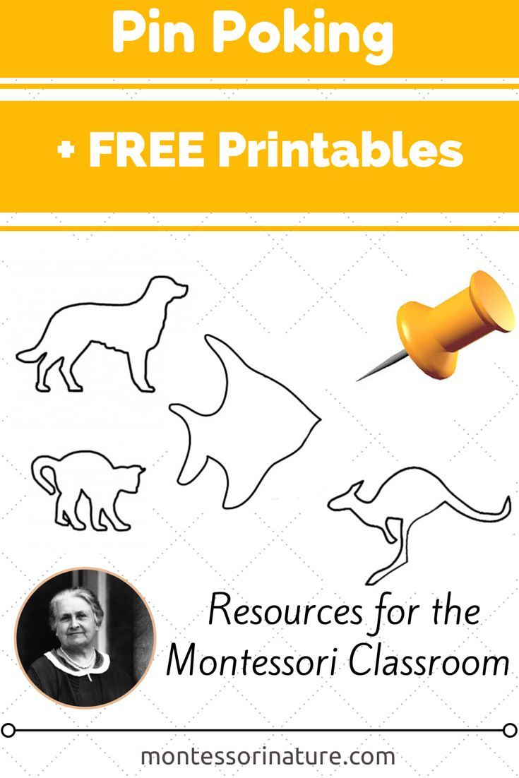 Pin Poking Activities And Free Printables within Montessori Pin Poking Printable Free